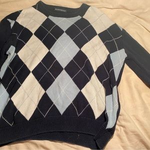 Long sleeve argyle sweater, Brandy Melville